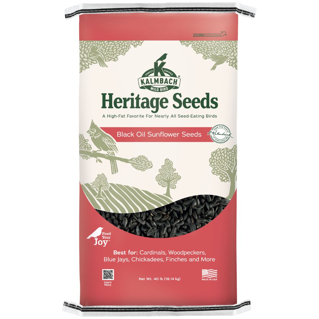 HERITAGE SEEDS BLACK OIL SUNFLOWER SEEDS 40LB