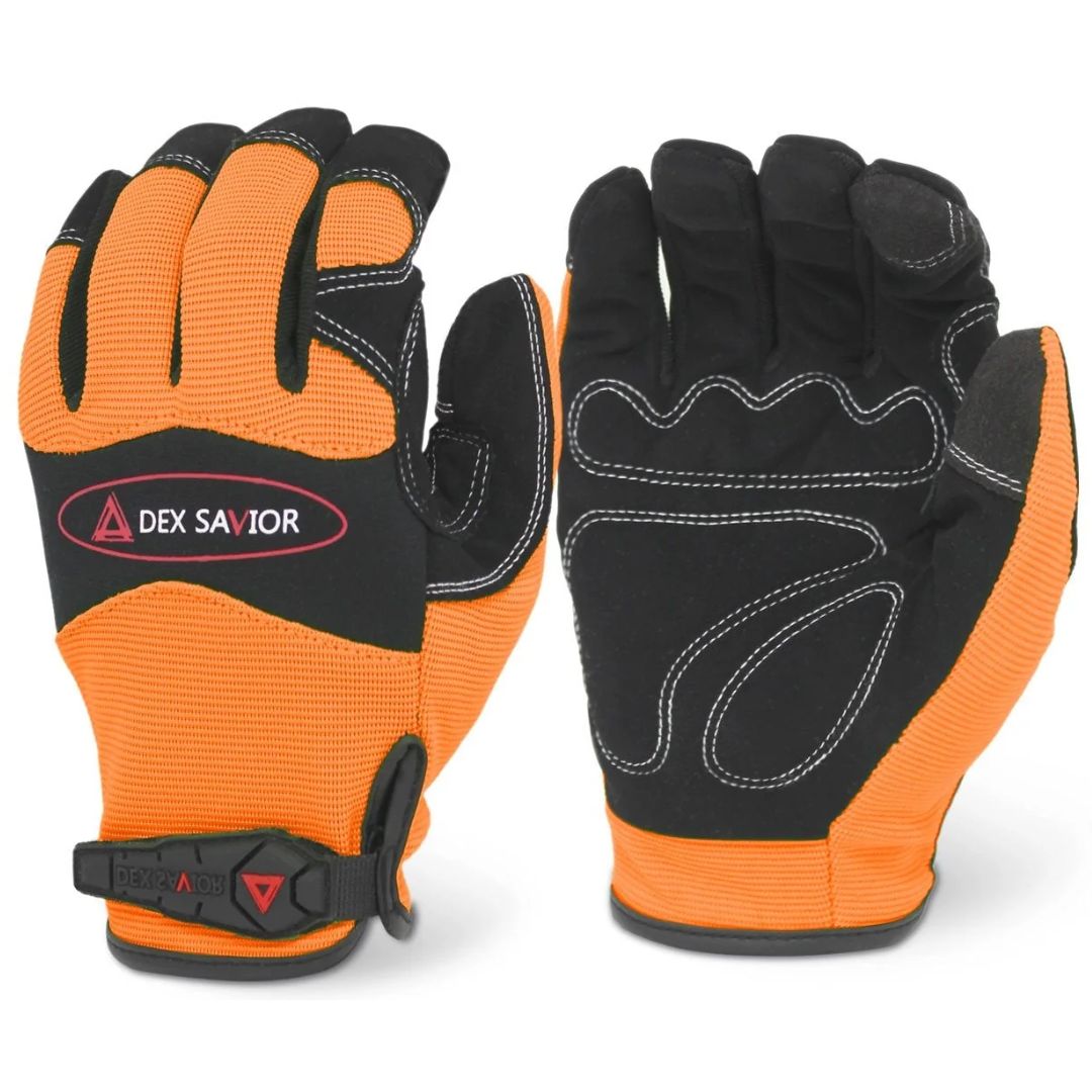 MECHANIC GLOVES HI-VISIBILITY MED