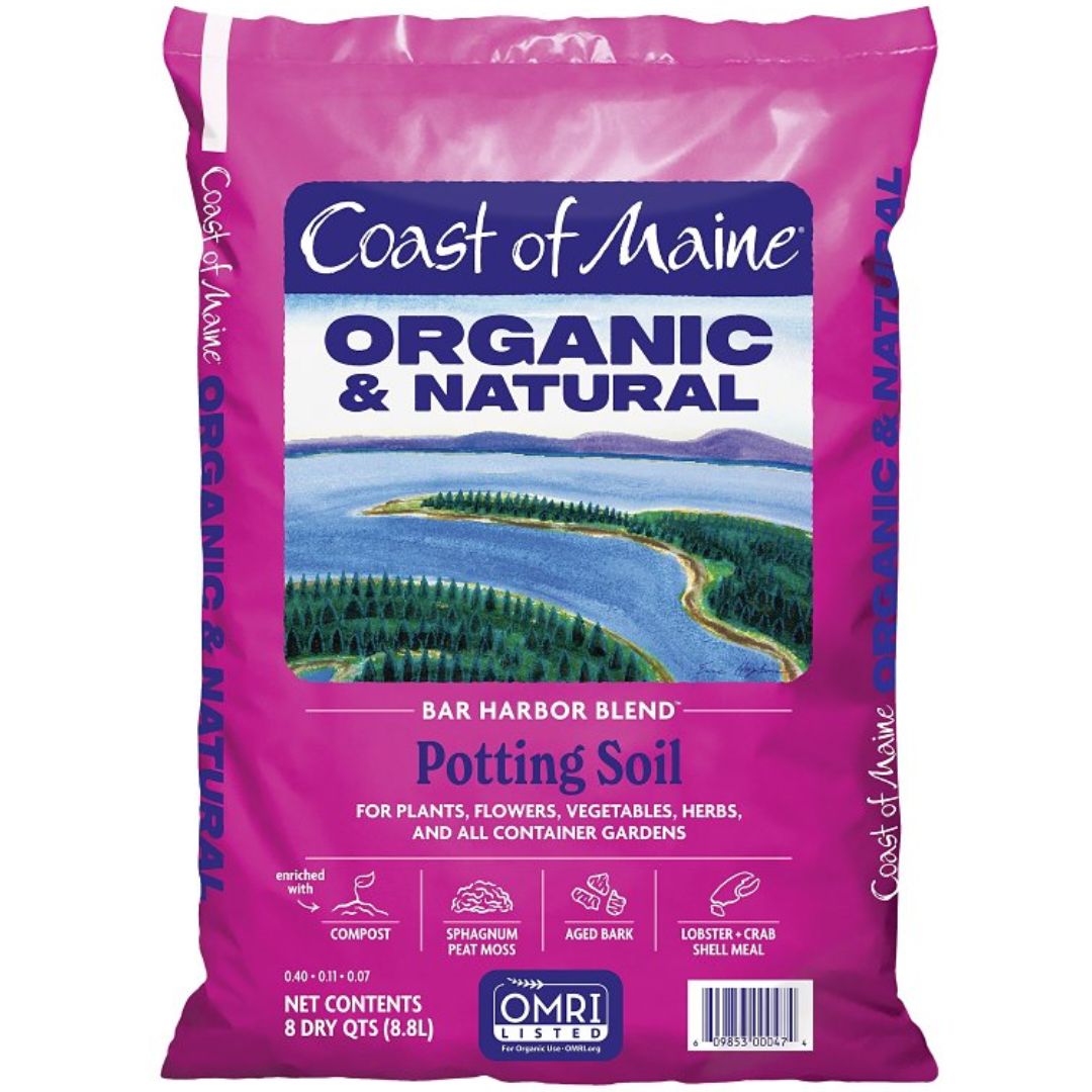 COAST OF MAINE BAR HARBOR BLEND ORGANIC POTTING SOIL 8QT
