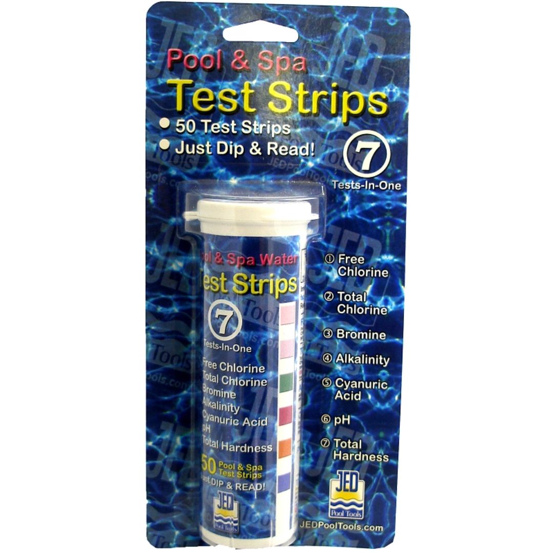 POOL &amp; SPA 7-WAY TEST STRIPS 50 CT