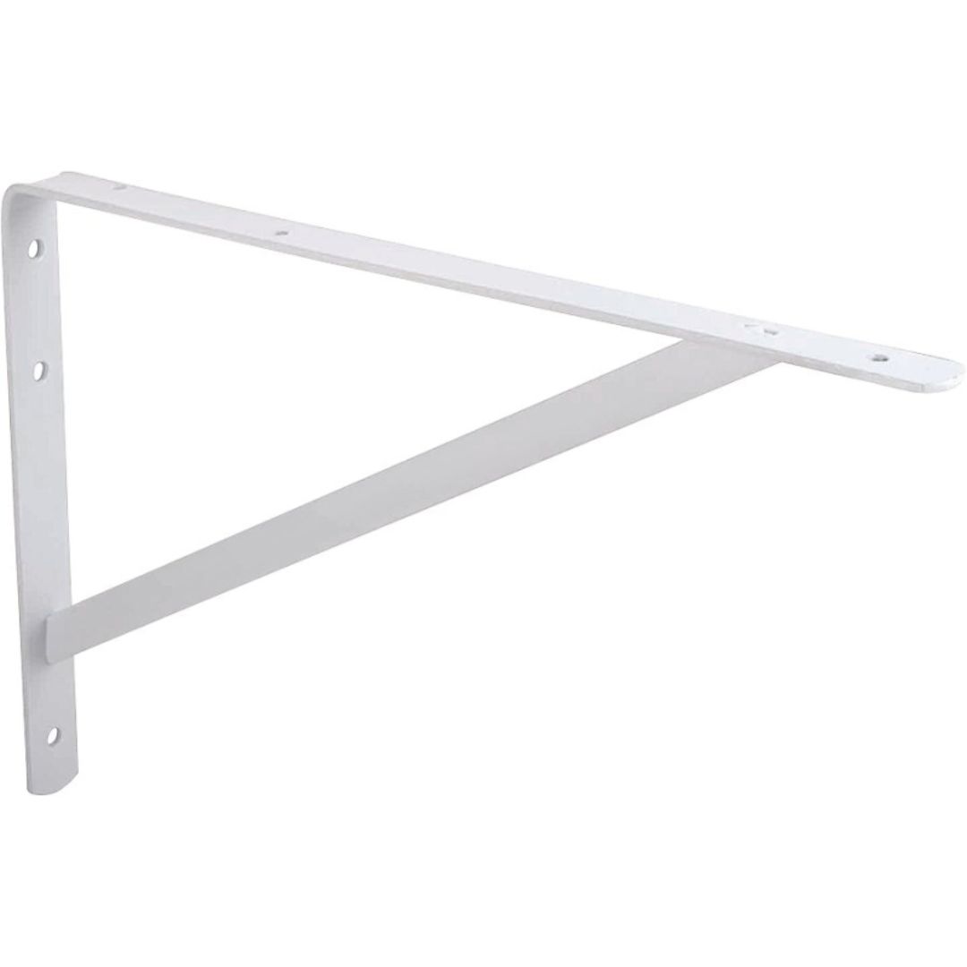 SHELF BRACKET HEAVY-DUTY WHITE 21024PHL 12INX8IN