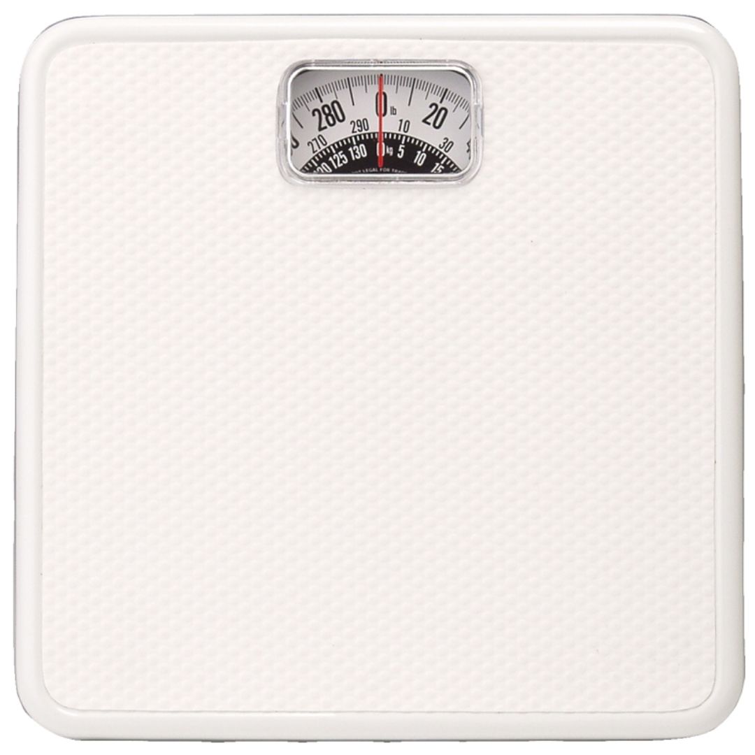 ANALOG BATHROOM SCALE WITH WHITE MAT 20004014EXP