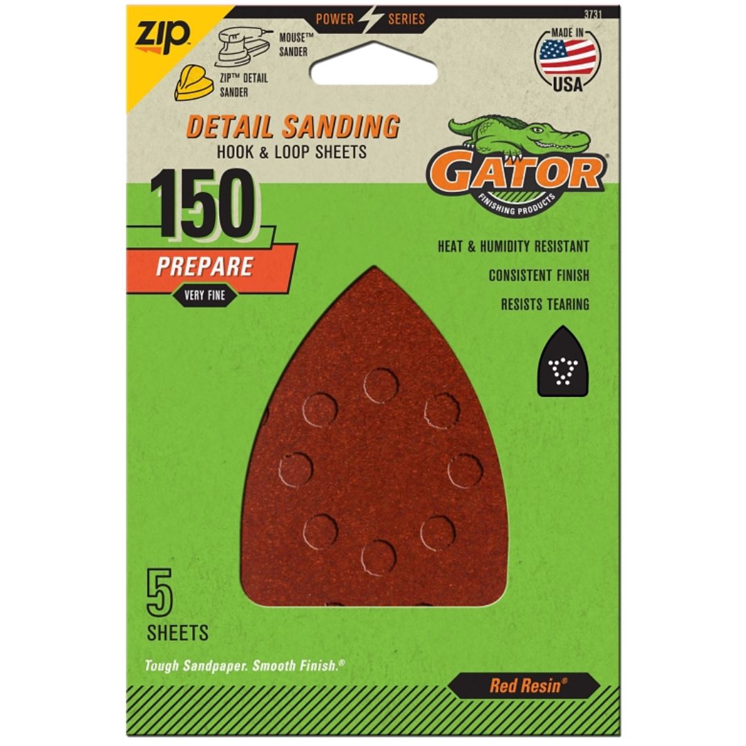 SANDING SHEETS 3731 FINE 150 GRIT MOUSE 5PK