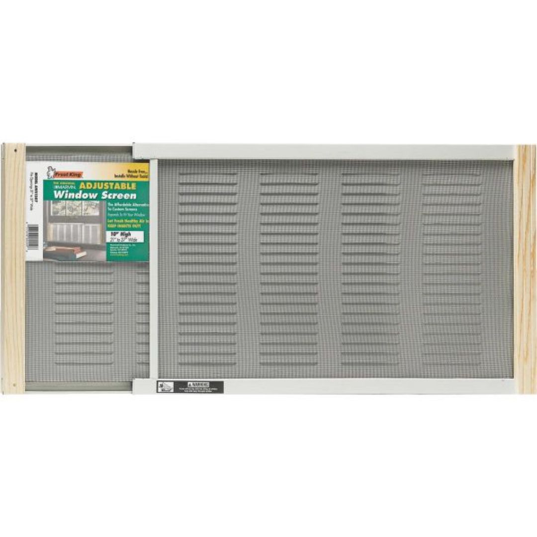 ADJUSTABLE WINDOW SCREEN WITH VENTILATOR 21X37IN AWS1207