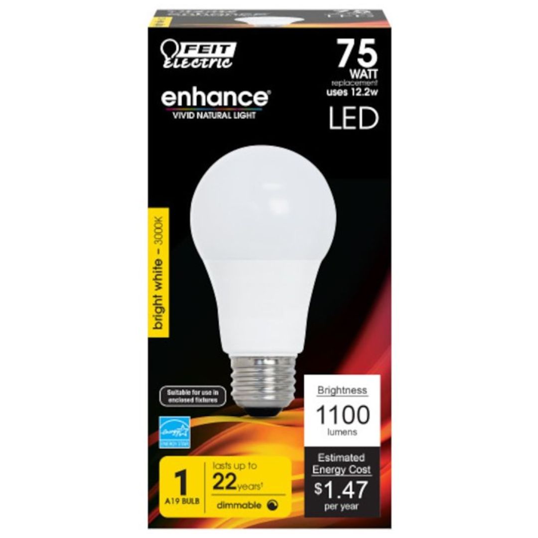 LIGHT BULB ENHANCE LED OM75DM/930CA 75W A19E26 3K