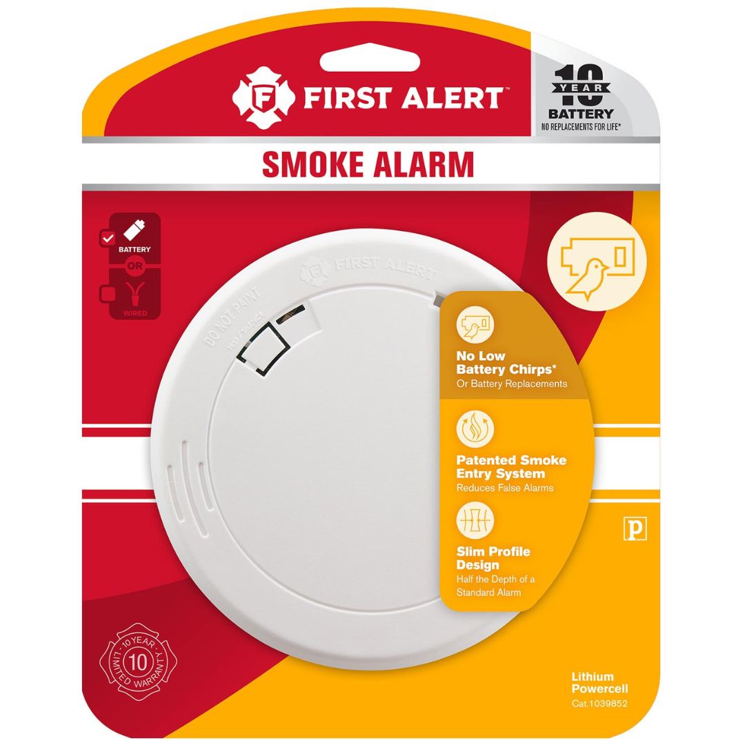 SMOKE ALARM PHOTOELECTRIC SENSOR 10-YEAR BATTERY 1039852