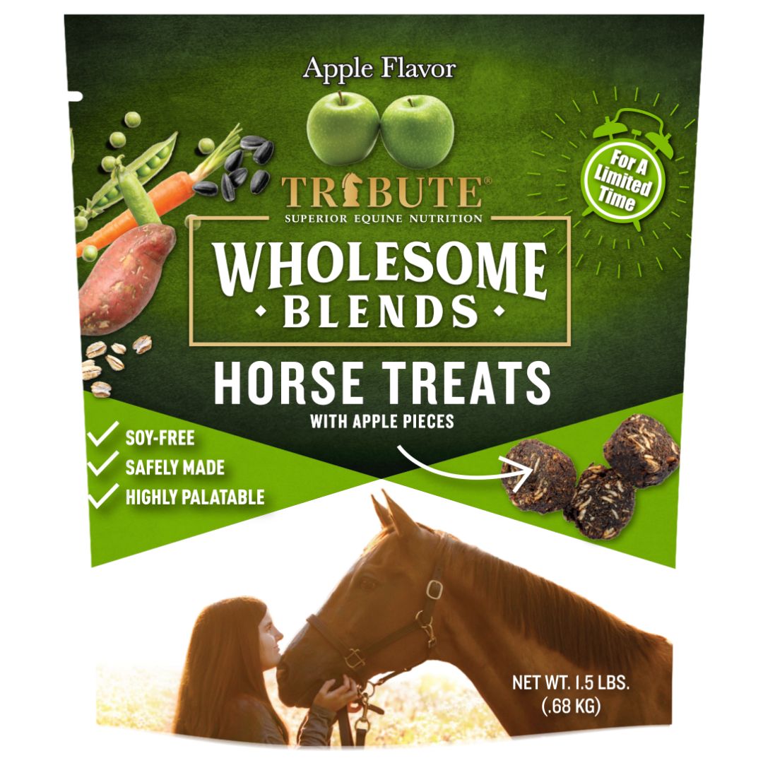 TRIBUTE APPLE HORSE TREATS 1.5LB WHOLESOME BLENDS