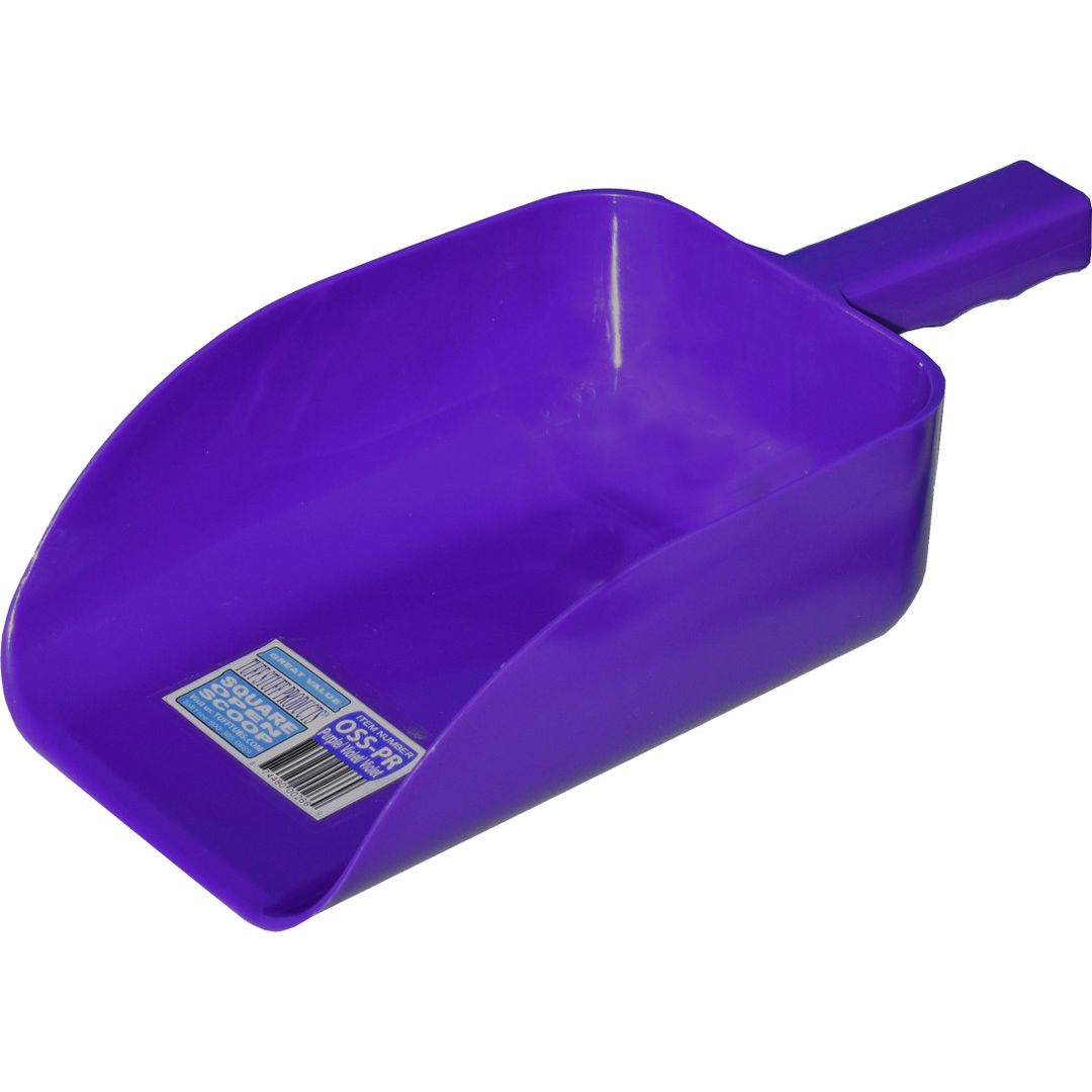 PLASTIC FEED SCOOP PURPLE 5QT TUFF STUFF