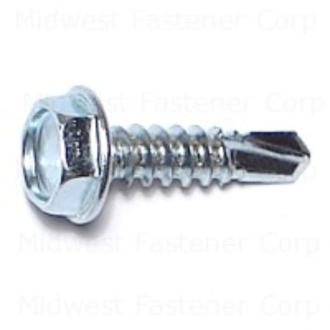 10X3/4 SELF-DRILLING SCREWS HEX WASHER BOX/100