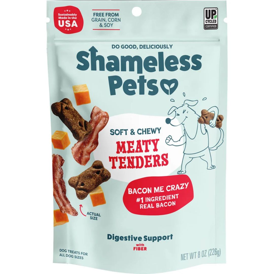 SHAMELESS DOG MEATY TENDERS BACON 8OZ