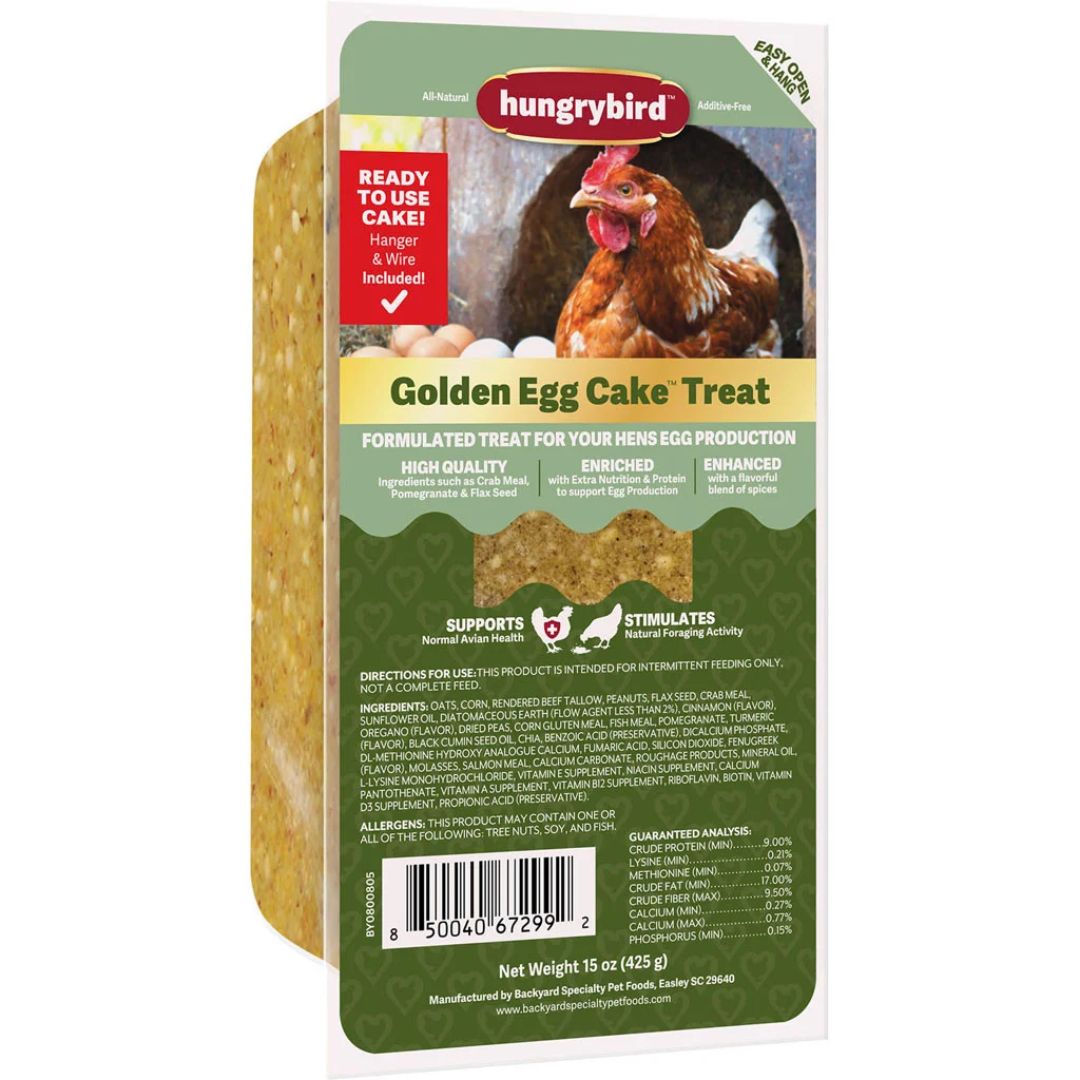 HUNGRYBIRD GOLDEN EGG CAKE TREAT 15OZ