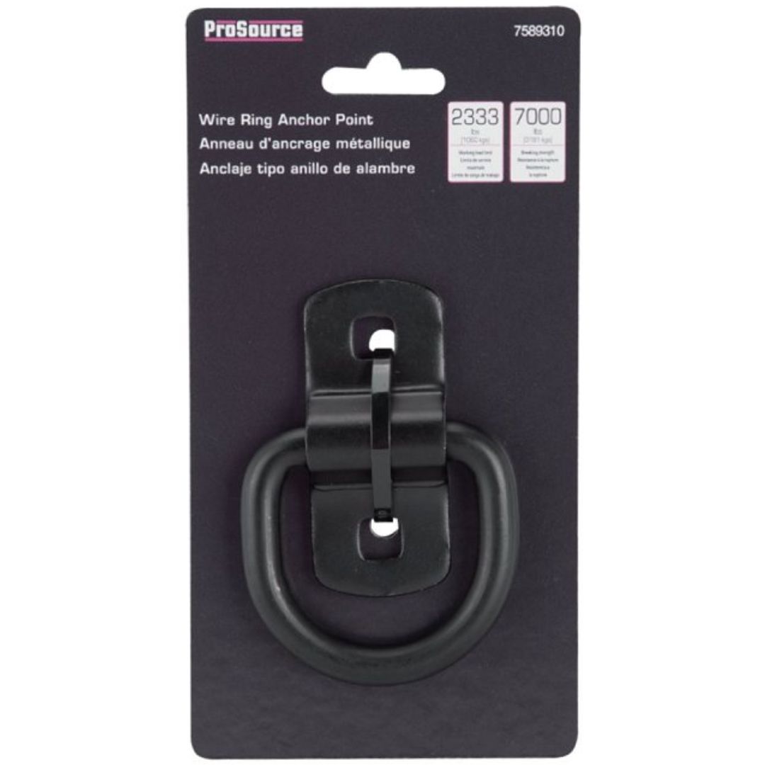 WIRE RING ANCHOR POINT MEDIUM-DUTY BLACK FH-002