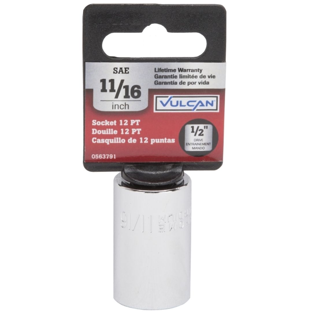 DRIVE SOCKET 11/16 IN SOCKET 1/2 IN DRIVE 12 PT