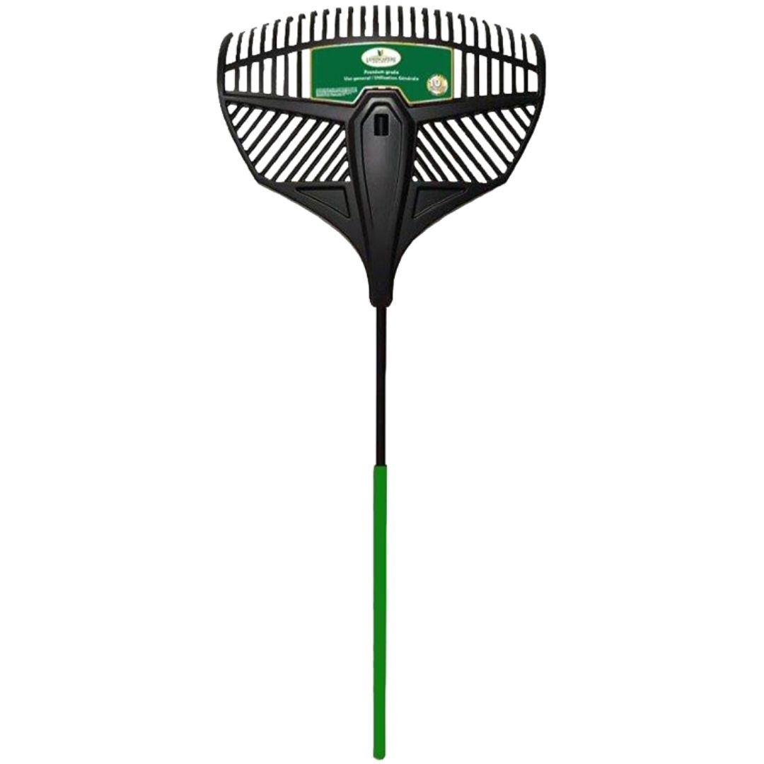 LEAF RAKE POLY STEEL HANDLE WITH FOAM GRIP 26IN
