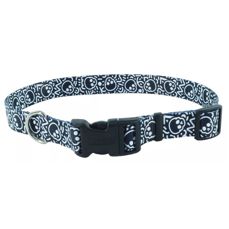ADJ COLLAR 10-14 STYLES BLACK SKULLS