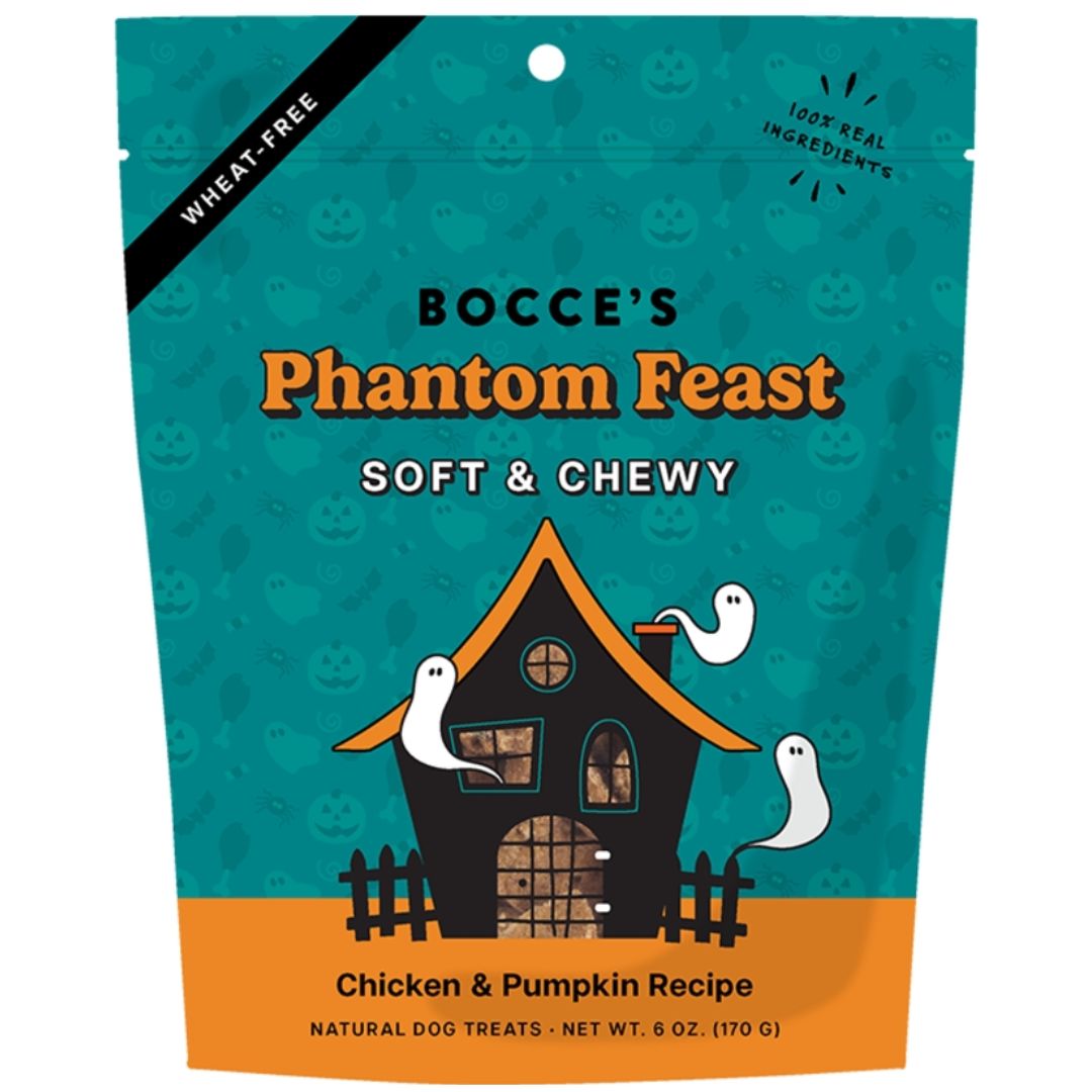 BOCCE'S HALLOWEEN PAHNTOM FEAST SOFT &amp; CHEWY 6OZ