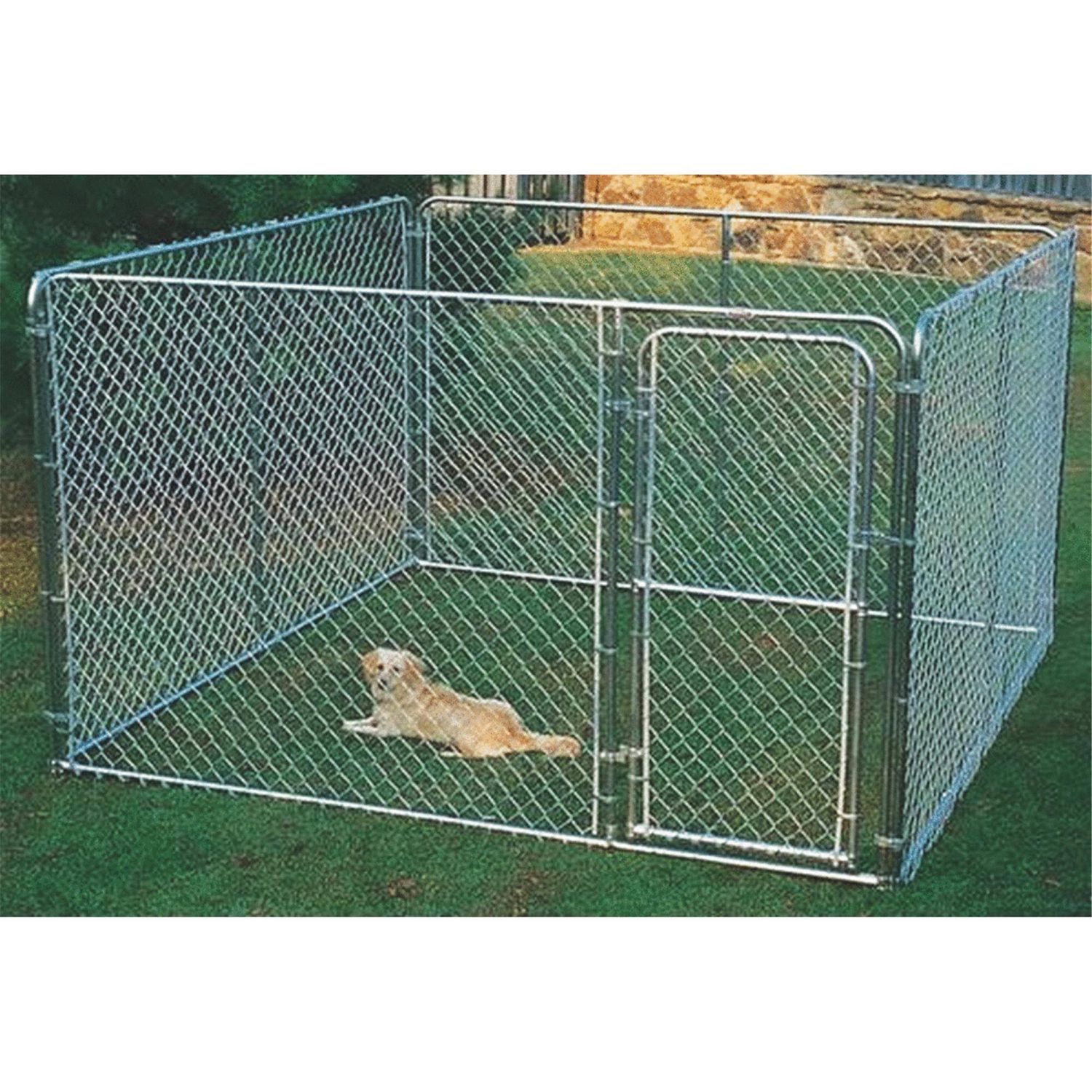 DOG KENNEL CHAIN LINK BENT FRAME 10X10X6
