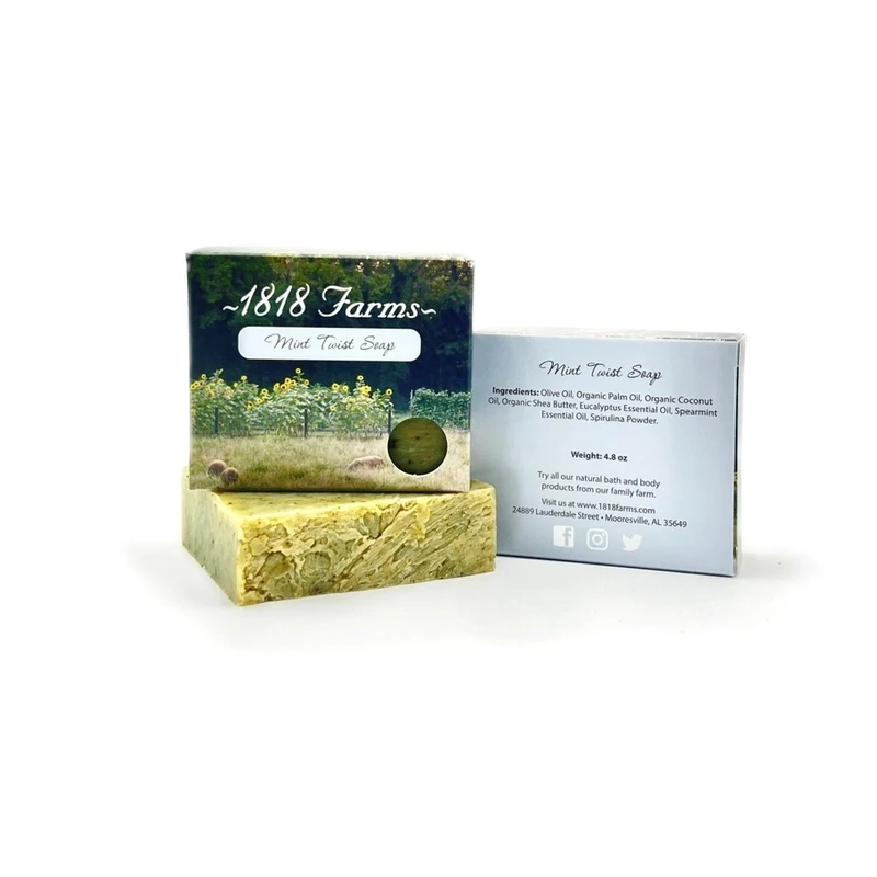 1818 Farms - Hand Crafted Soap - Mint Twist