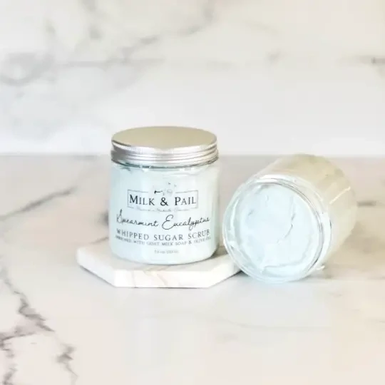 Milk &amp; Pail - Spearmint Eucalyptus Whipped Sugar Scrub