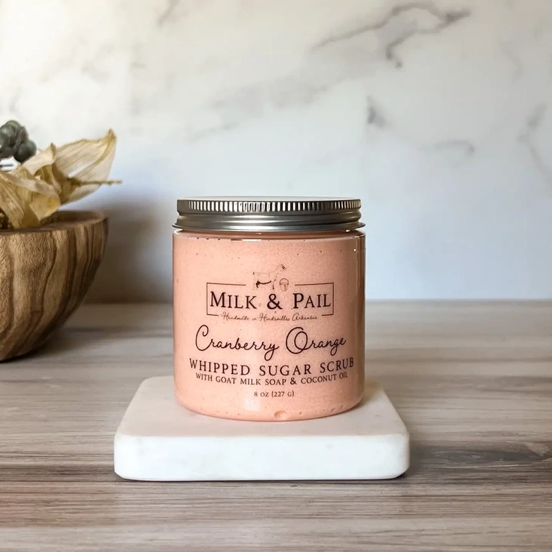 Milk &amp; Pail - Cranberry Orange Whipped Sugar Scrub