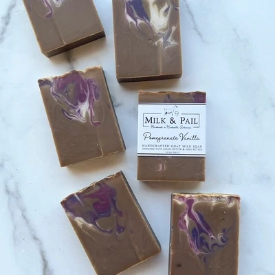 Milk &amp; Pail - Pomegranate Vanilla Goat Milk Soap
