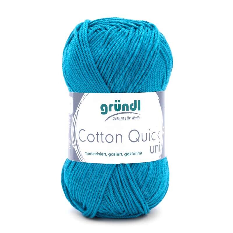 Cotton Quick Uni de la marque Gründl, Couleur Bleu Caraïbes