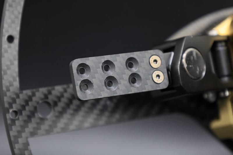 Carbon verlängerungsplatte für Schaltwippen 7mm oder 10mm Fanatec, Moza Simucube, Asher