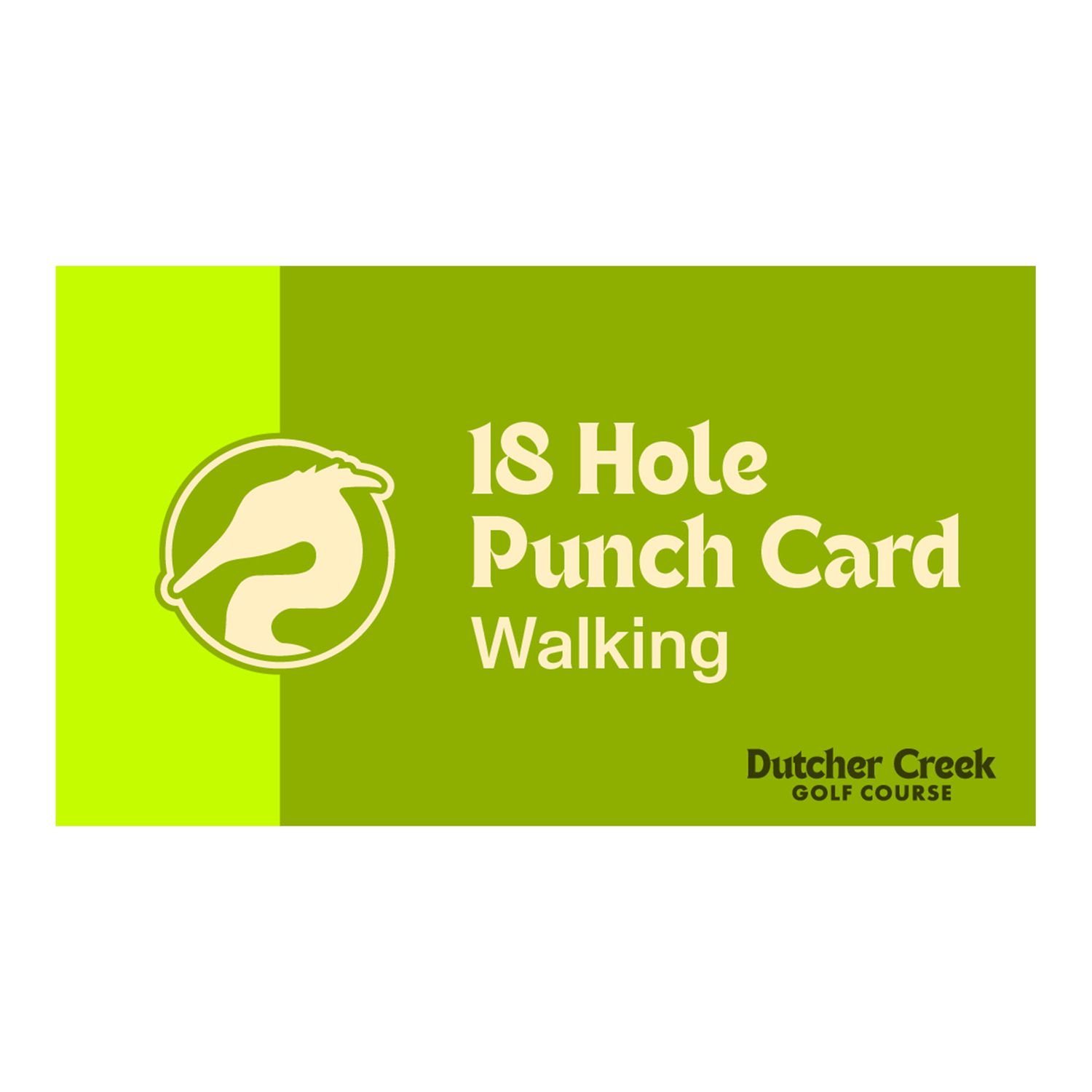 Walking 18 Punch Card