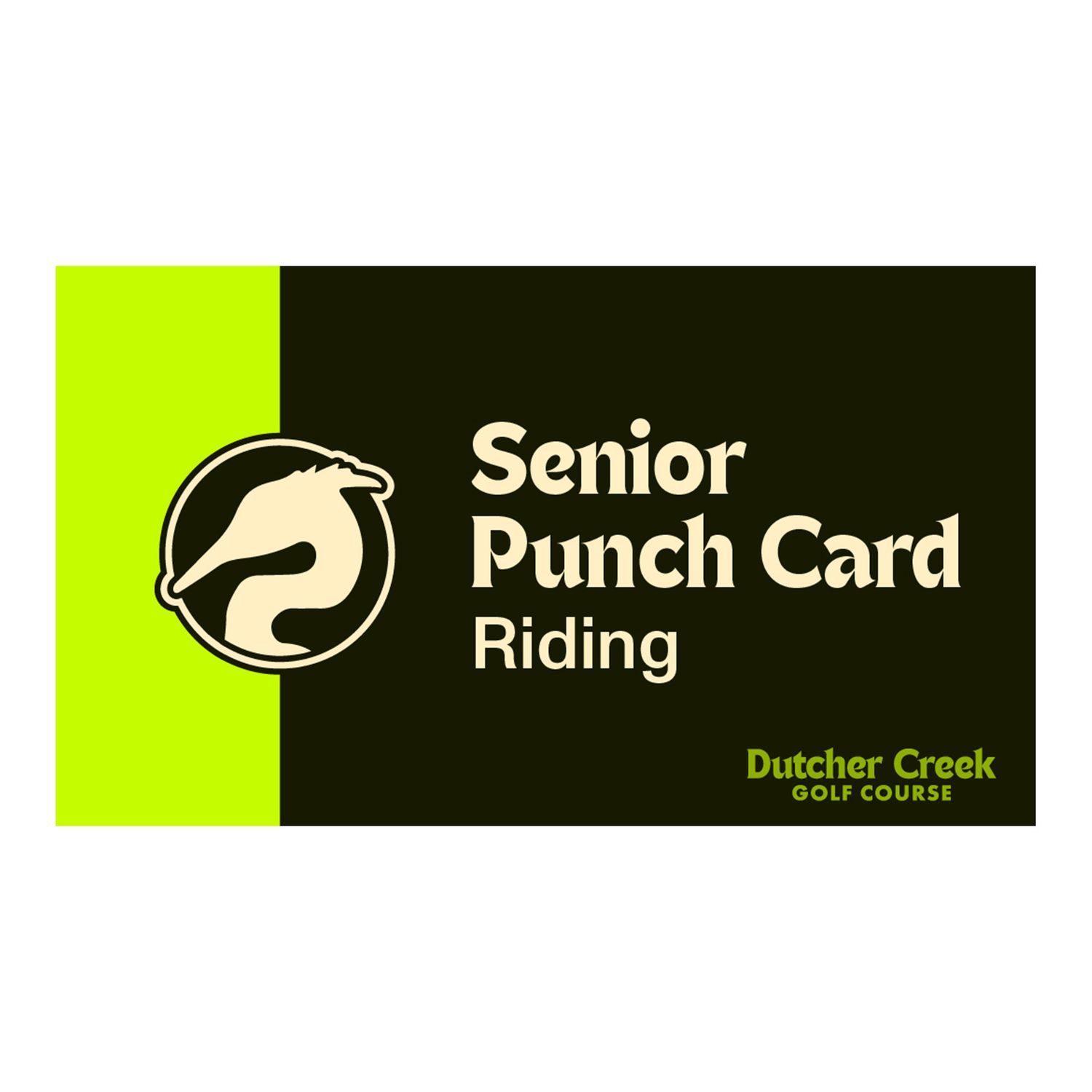 Riding Senior  Punch Card 18