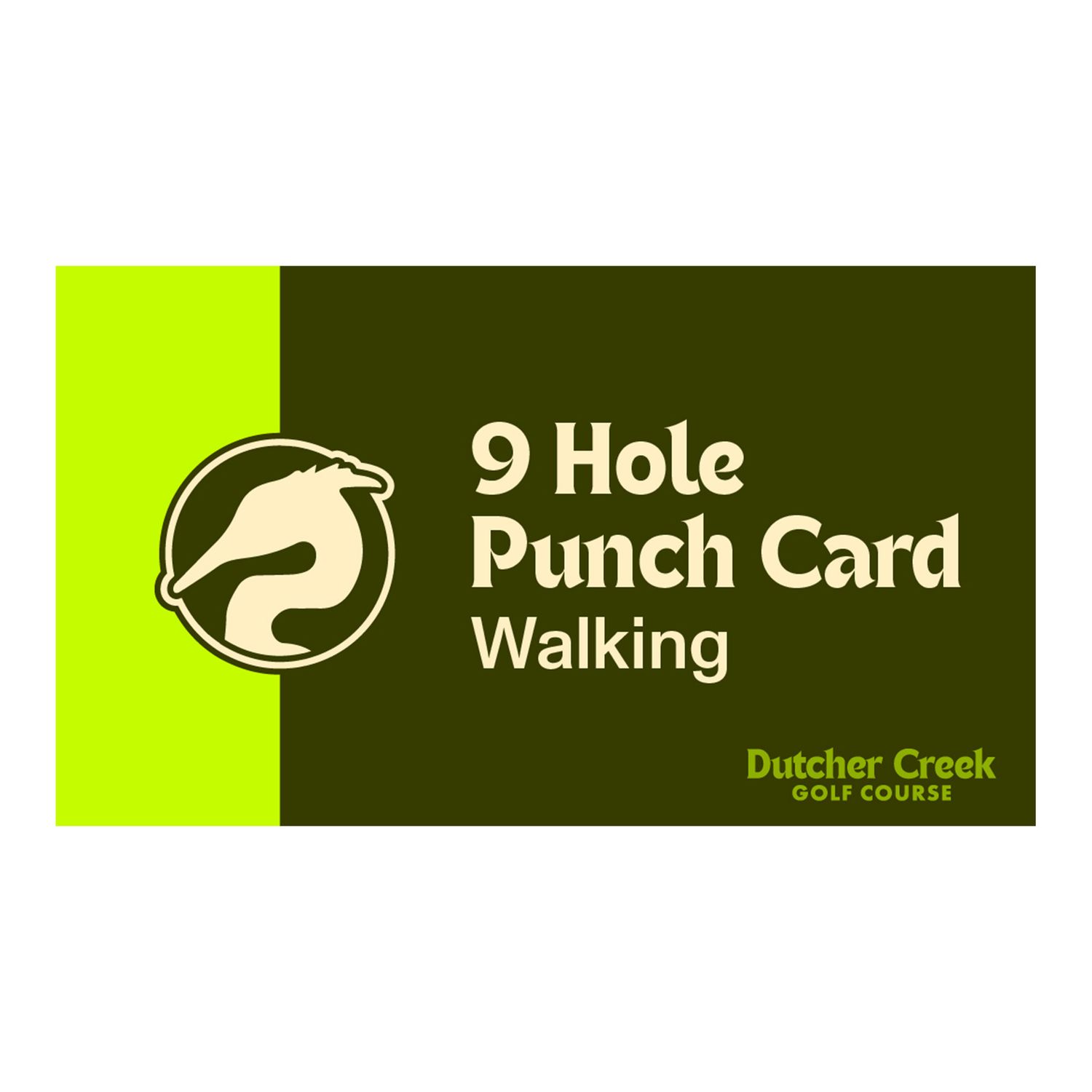 Walking 9 Punch Card