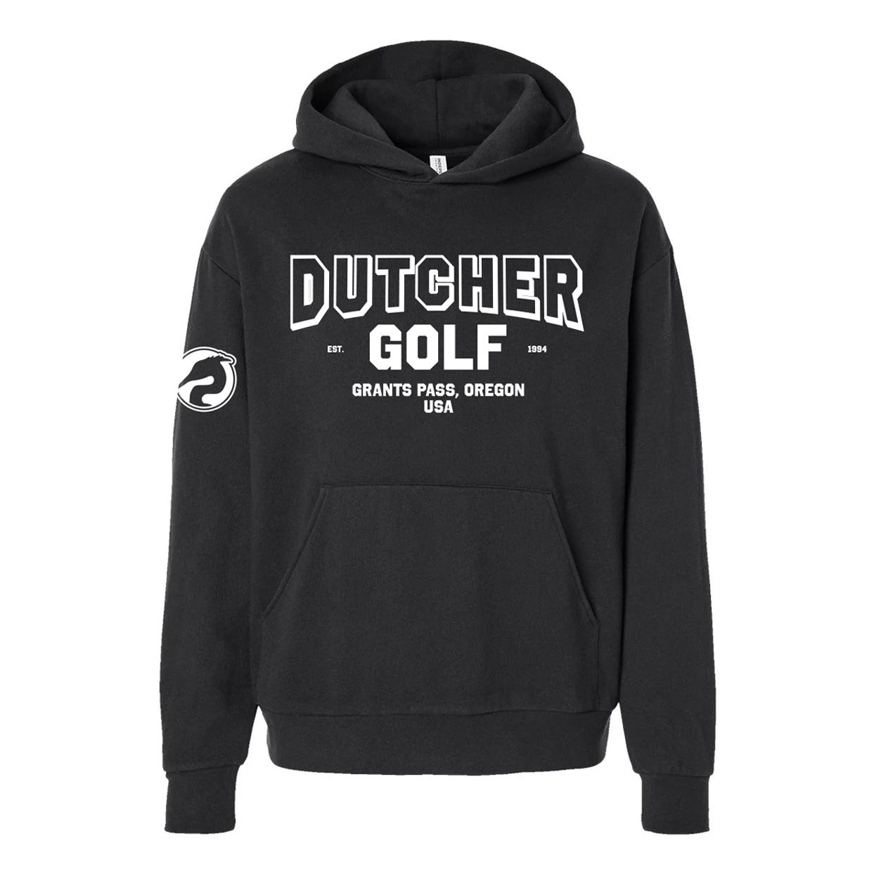 Dutcher Golf Hoodie , Color: Black, Size: S