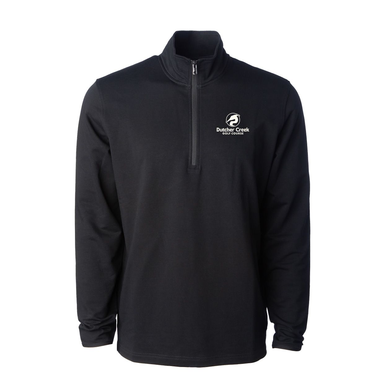 Men's Quarter Zip, Color: Black, Size: S