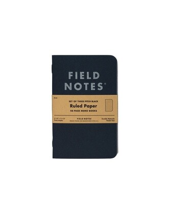 Field Notes &#39;Pitch Black&#39; Memo Books - 3 Pack
