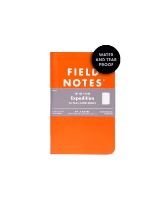 Field Notes &#39;Expedition&#39; Waterproof Note Book - 3 Pack