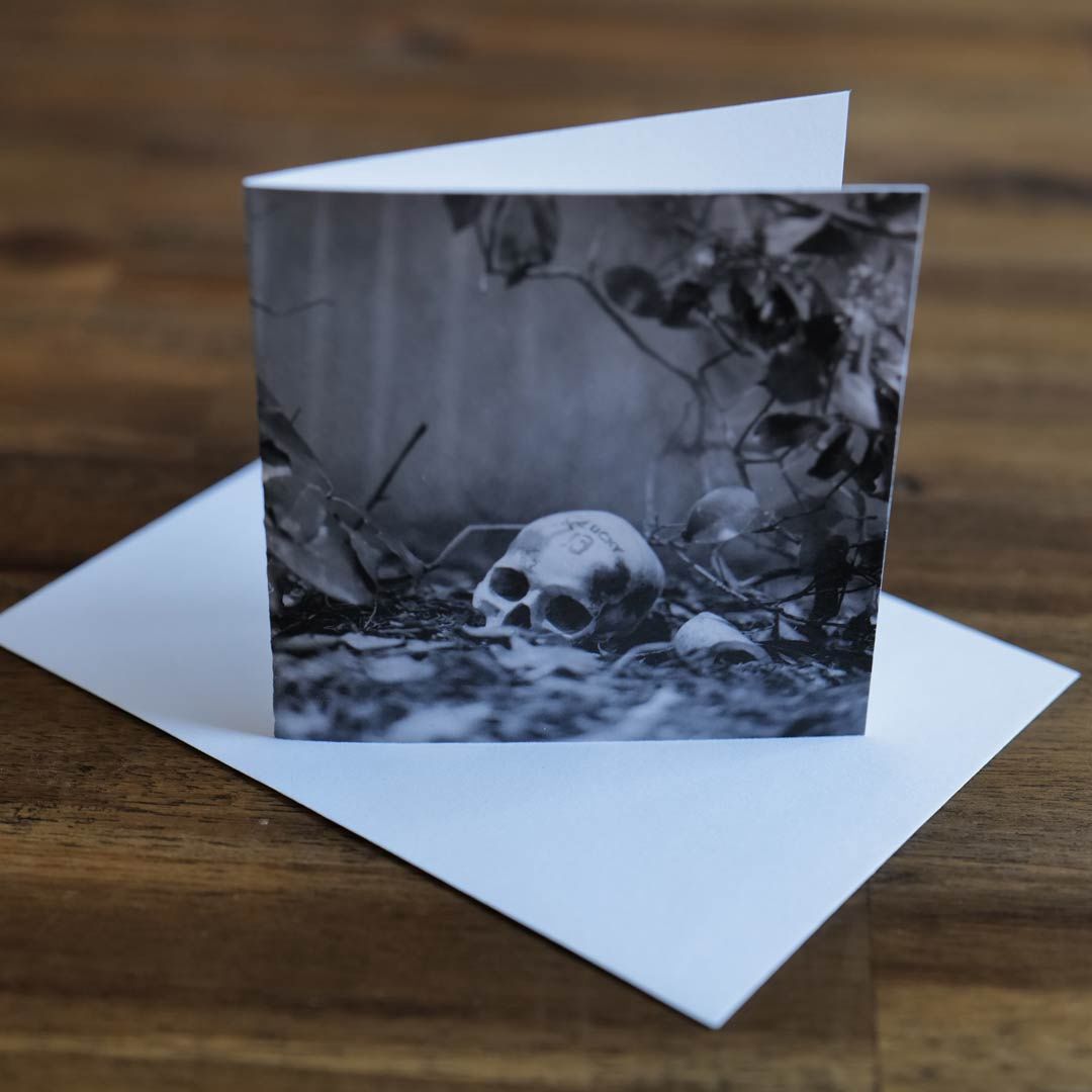 Lucky 13 Skull - 4&quot; Card &amp; Envelope