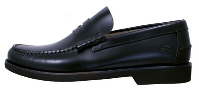 Fluchos Stamford Castellanos Men&#39;s Dress Loafers Black Lightweight Leather F0047