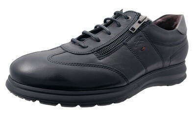 Fluchos Zeta Zapatos Para Hombre Con Cremallera y Cordones Piel Ligero F0606