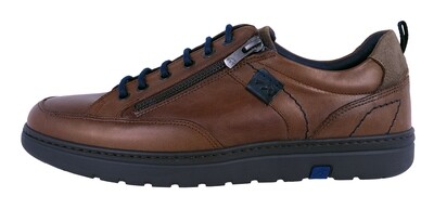 Fluchos Atlas: Brown Leather Men&#39;s Sneakers - Lightweight and Comfort F0298 - Style and Comfort!