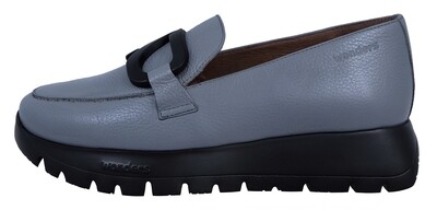 Wonders Rose Loafers: Elegance in Gray with WondersFly Technology (Model A-2453)