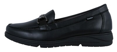 Fluchos Styll Zapatos Mujer Mocasínes Confort Negro Piel   F1836