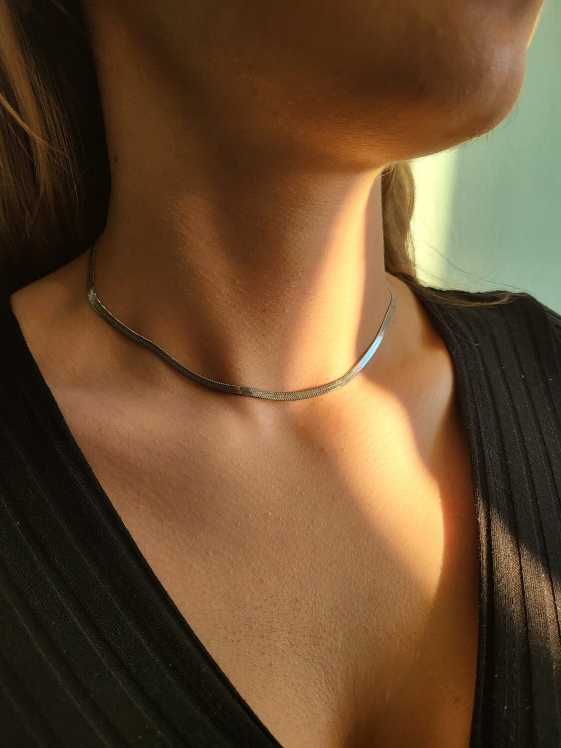 Schlange Silber Halskette