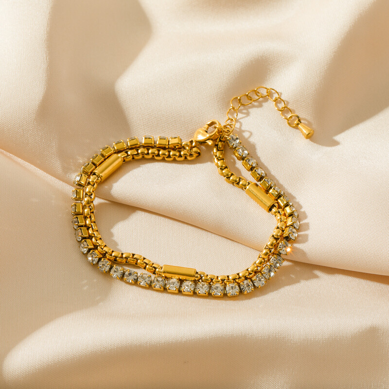 Tennis goldene Armband Tennis goldene Armband