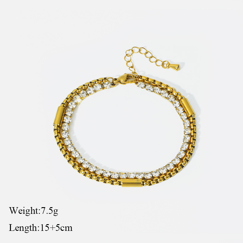 Tennis goldene Armband