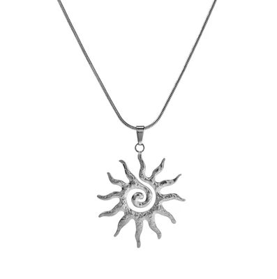 Silber Sonnen kette