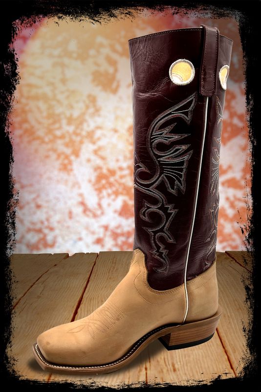 OLATHE boots ソールカスタム福禄寿　箱付き美品　サイズ9ハーフD Olathe Mens Tall Top Reverse Raiz Waxy Kudu Boots