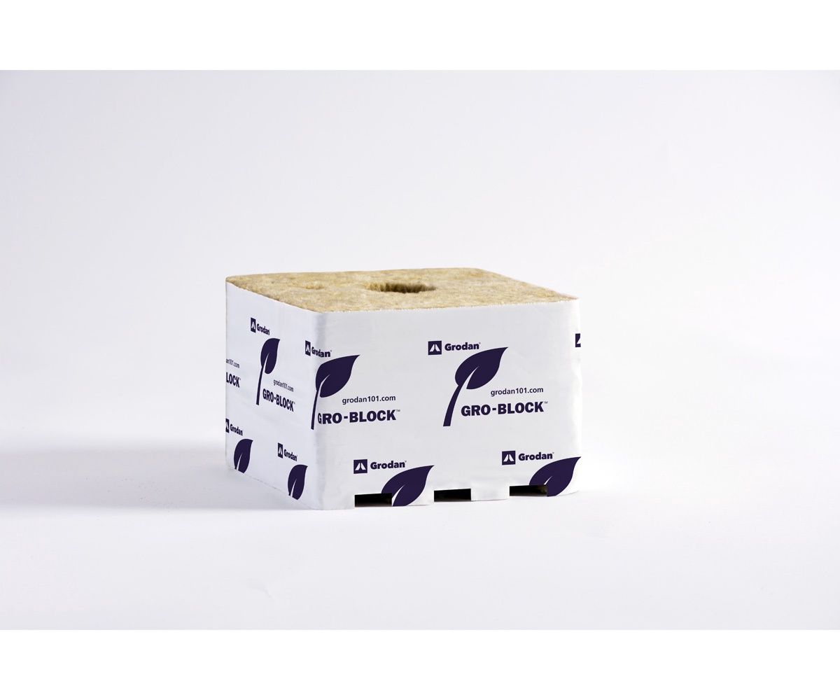 Grodan Gro-Block, Jumbo Improved 6&quot; x 6&quot; 4&quot; case of 64