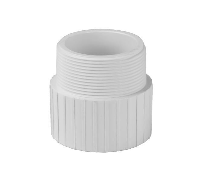 PVC Schedule 40 - Male Adapter - Socket x MPT, Size: 1/2 INCH