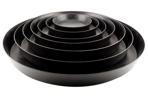 Heavy Duty Black Saucer