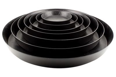 Heavy Duty Black Saucer