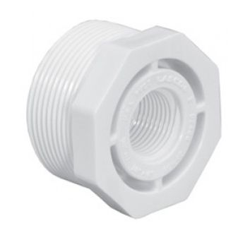 PVC Schedule 40 - Reducer Bushing MPT x FPT, Size: 3/4 INCH x 1/2 INCH